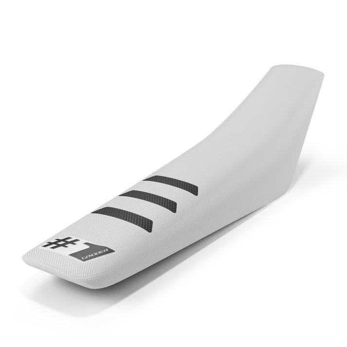 #1 LIGHT RIB Sadelöverdrag - Vit/Svart