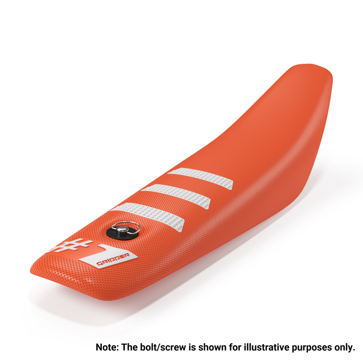 #1 LIGHT RIB MINI Sadelöverdrag - Orange/Vit