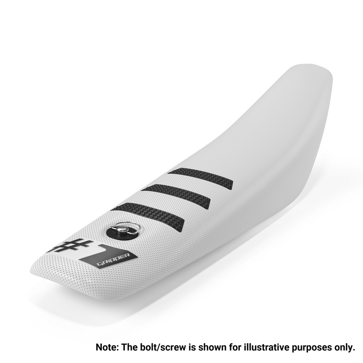 #1 LIGHT RIB MINI Sadelöverdrag - Vit/Svart