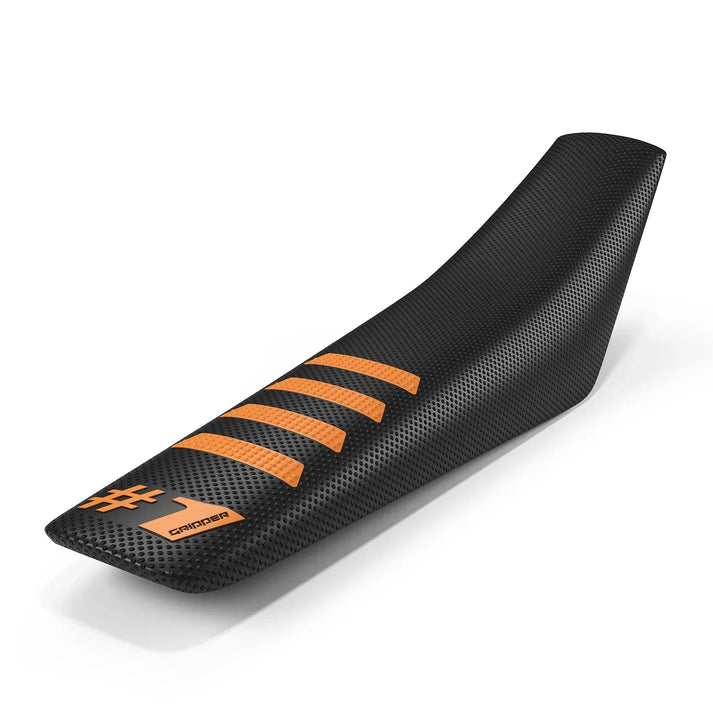 #1 RIBBED - Svart/Orange