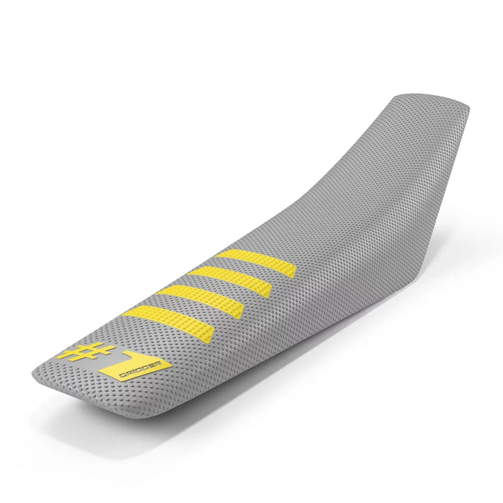 #1 RIBBED - Ljusgrå/Gul