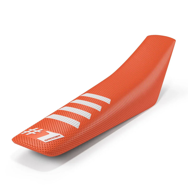 #1 RIBBED - Orange/Vit