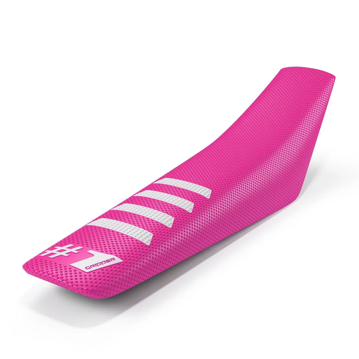 #1 RIBBED - Rosa/Vit