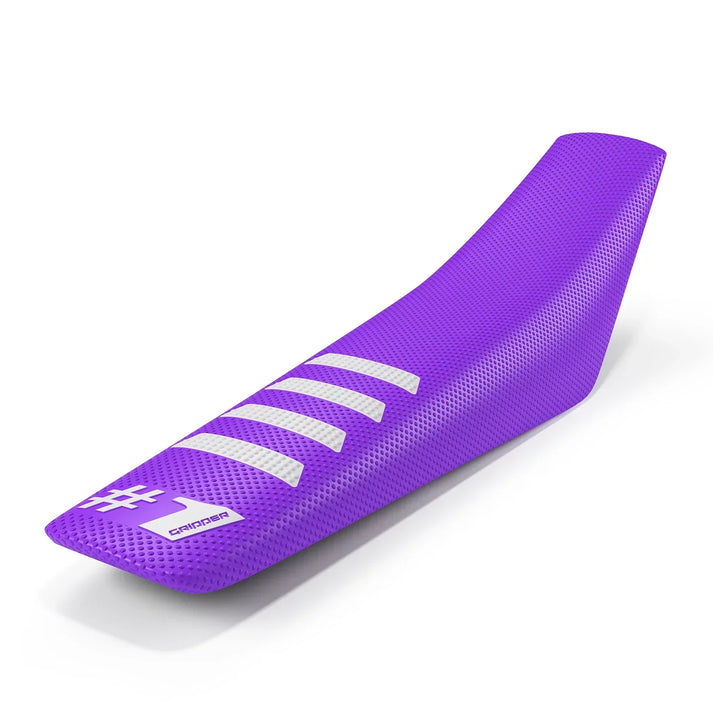 #1 RIBBED - Lila/Vit